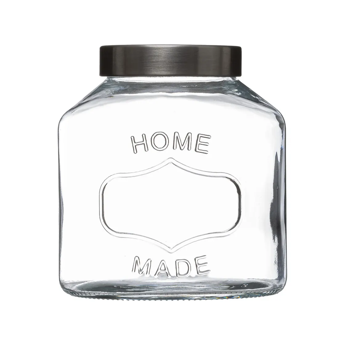 5five Platos Para Tartas, Tartas Y Bombones>Bombonera De Vidrio C/Tapa Inoxidable 1L