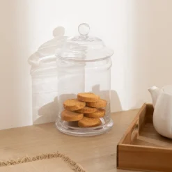 Platos Para Tartas, Tartas Y Bombones>Bombonera De Vidrio C/Tapa 2L