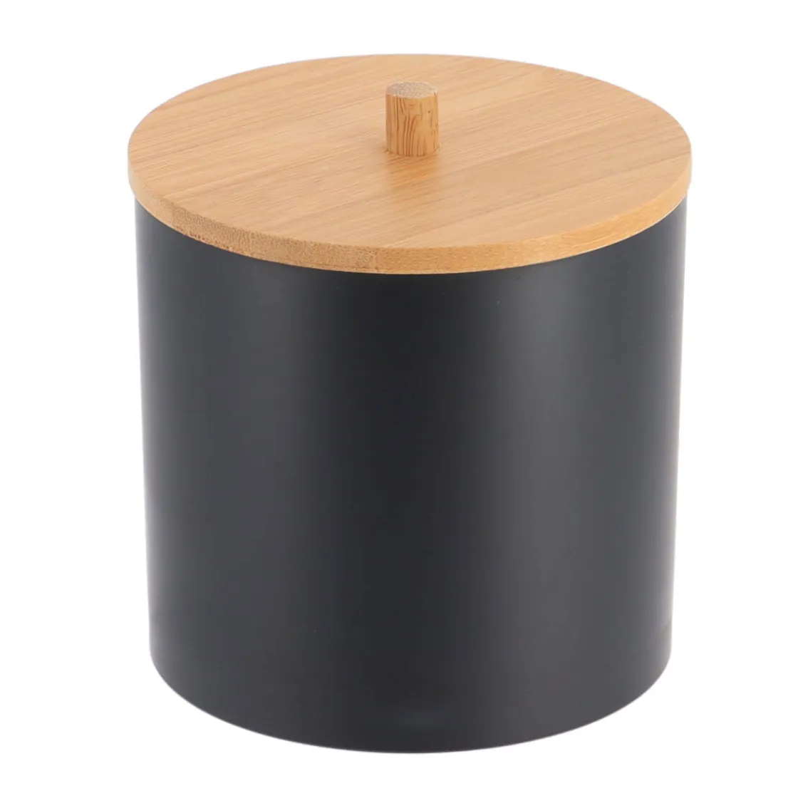 Accesorios De Lavabo>Bote De Bambú Negro