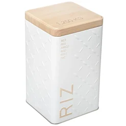 Cajas Y Frascos>Bote P/Arroz Scandi 10.5x10.5x18.5Cm