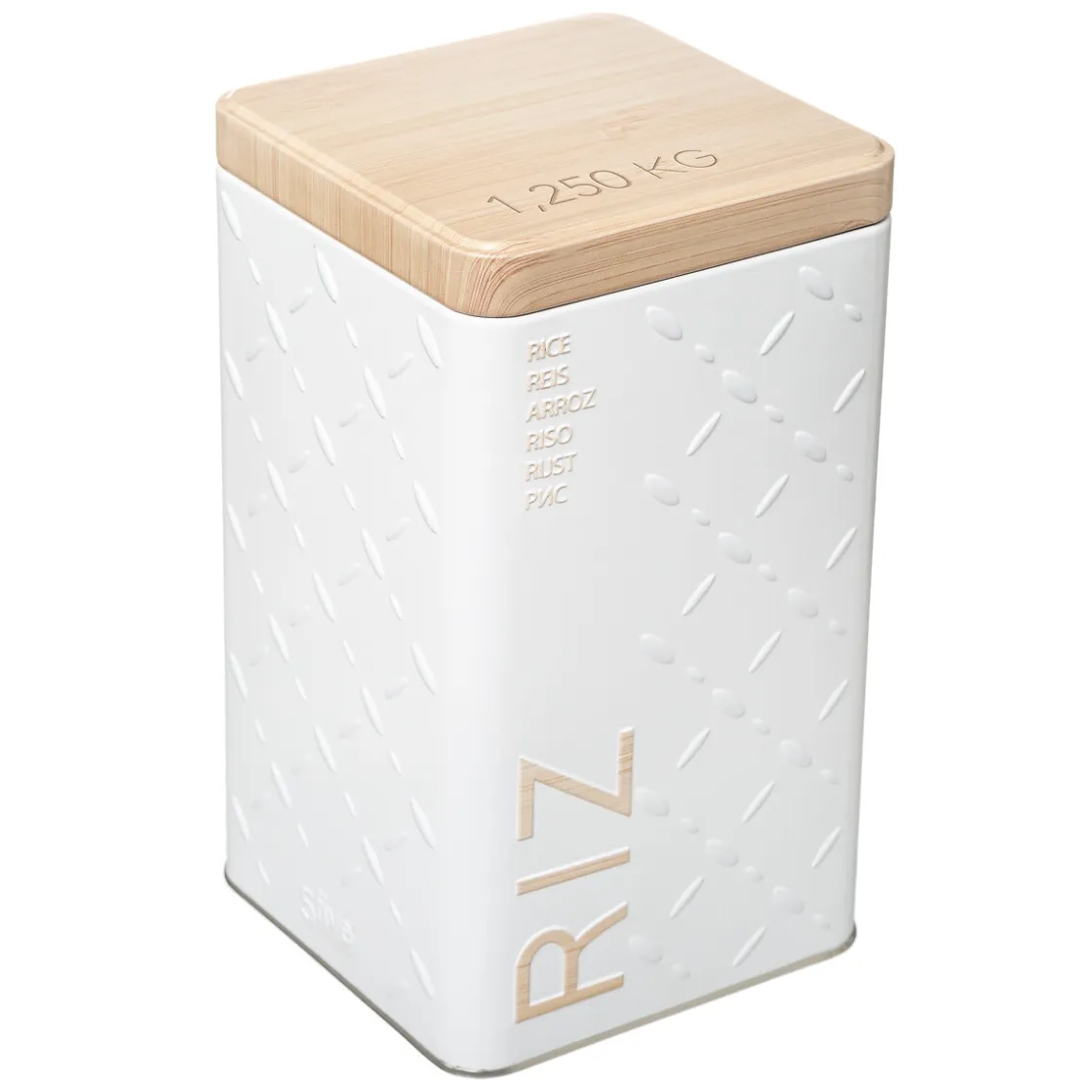 Cajas Y Frascos>Bote P/Arroz Scandi 10.5x10.5x18.5Cm