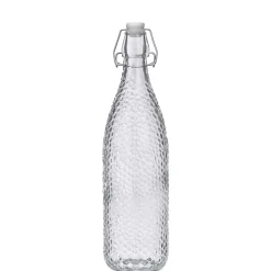 Jarros>Botella De Vidrio Rayas 1L