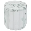 5five Accesorios De Lavabo>Botella para algodón MARBY blanco de poliresina