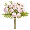 atmosphera Plantas Y Flores Artificiales>Bouquet 18 Mini Camelias Rosas 30Cm