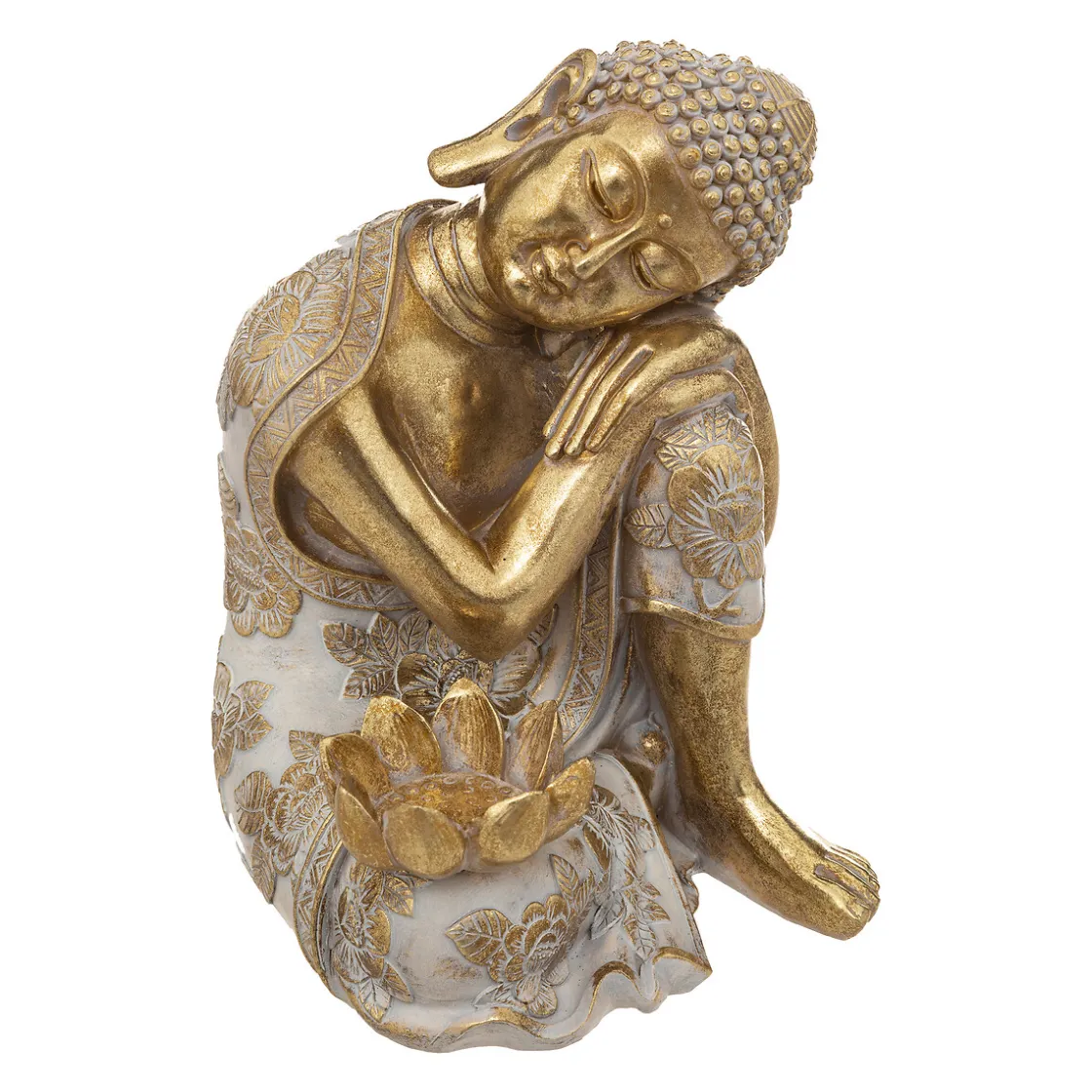 atmosphera Accesorios|Estilo Oriental>Buda Sentado 18.5x17.5x23Cm