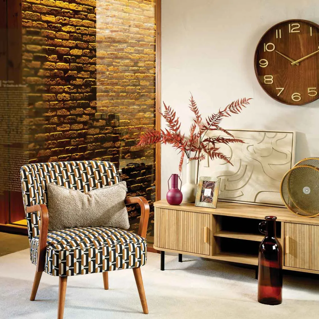 atmosphera Sofás Y Sillones>Butaca CHIARA de tejido decorado