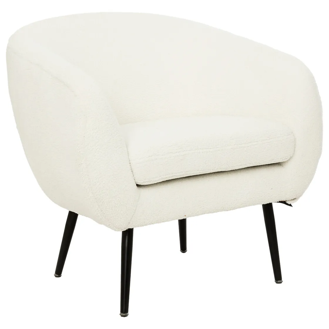 atmosphera Sillas, Sillones Y Bancos|Estilo Contemporaneo>Butaca SOLARO blanco de pelo