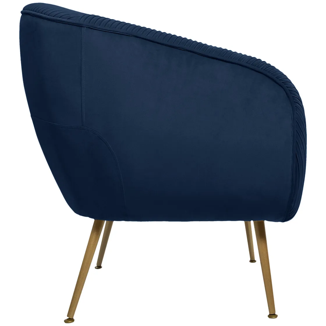 atmosphera Sofás Y Sillones>Butaca Solaro Slow Time Azul Oscuro De Terciopelo