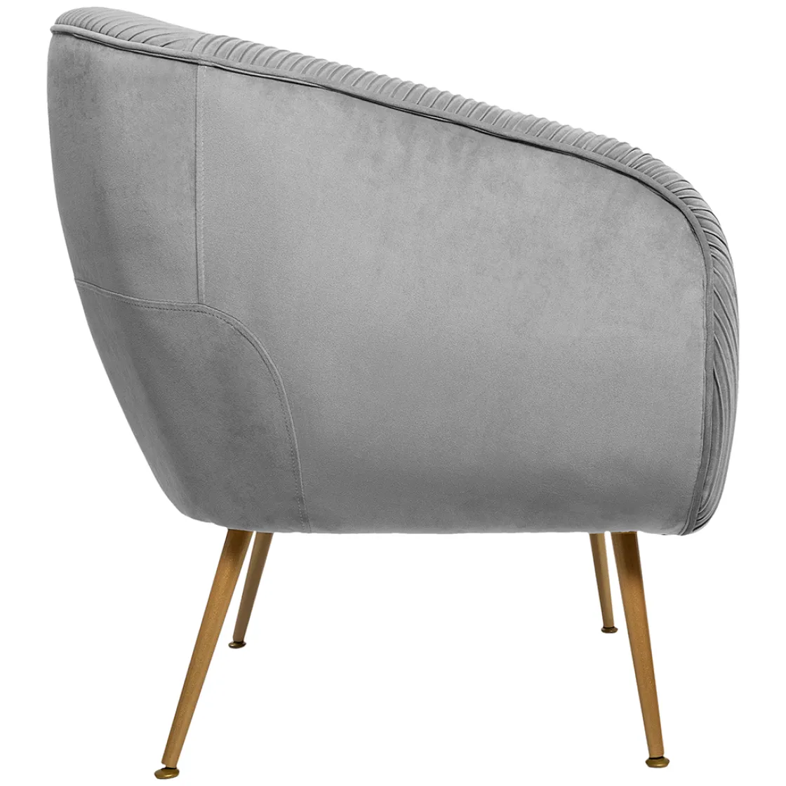 atmosphera Sofás Y Sillones|Estilo Contemporaneo>Butaca Solaro Slow Time Gris De Terciopelo