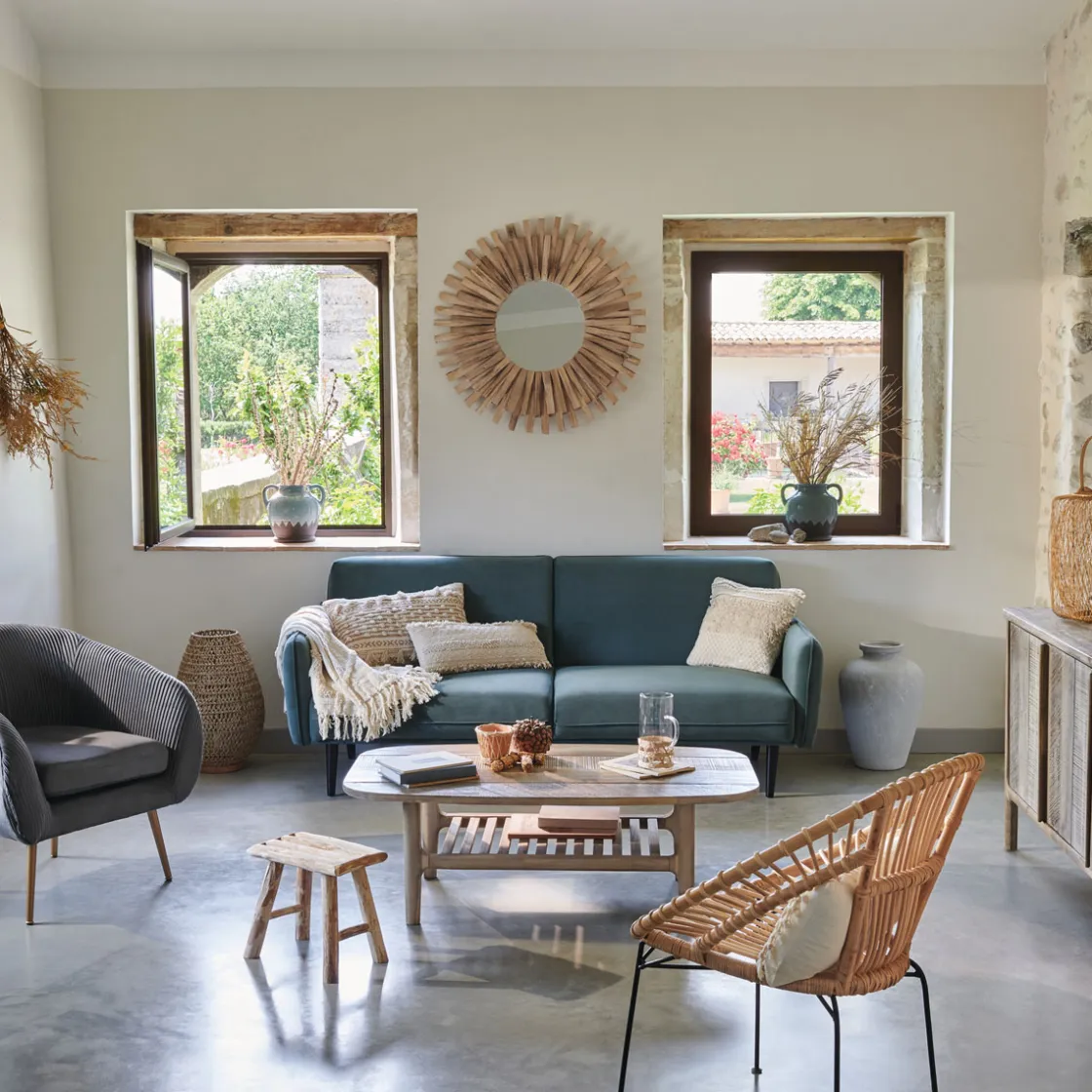 atmosphera Sofás Y Sillones|Estilo Contemporaneo>Butaca Solaro Slow Time Gris De Terciopelo