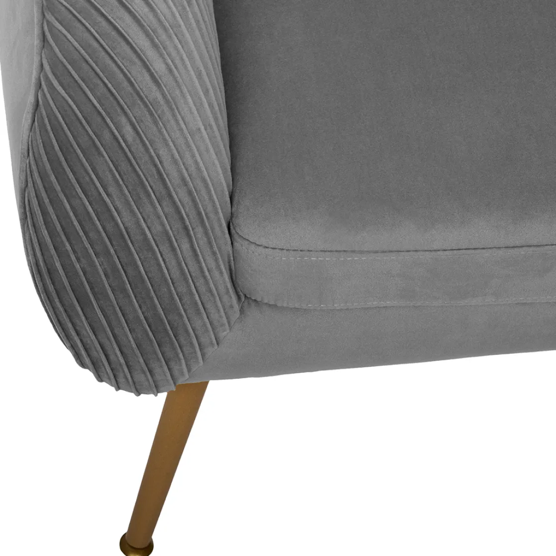 atmosphera Sofás Y Sillones|Estilo Contemporaneo>Butaca Solaro Slow Time Gris De Terciopelo
