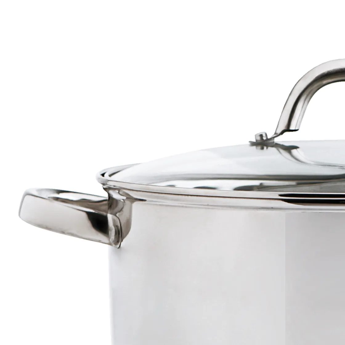 Cazuelas, Sartenes Y Hervidores>Cacerola Inoxidable C/Tapa Vidrio 26Cm