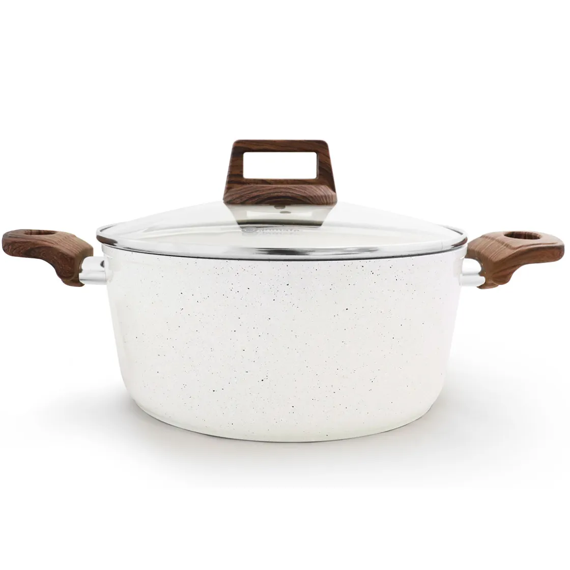 Cazuelas, Sartenes Y Hervidores>Cacerola Stonebright C/Tapa Vidrio 24Cm