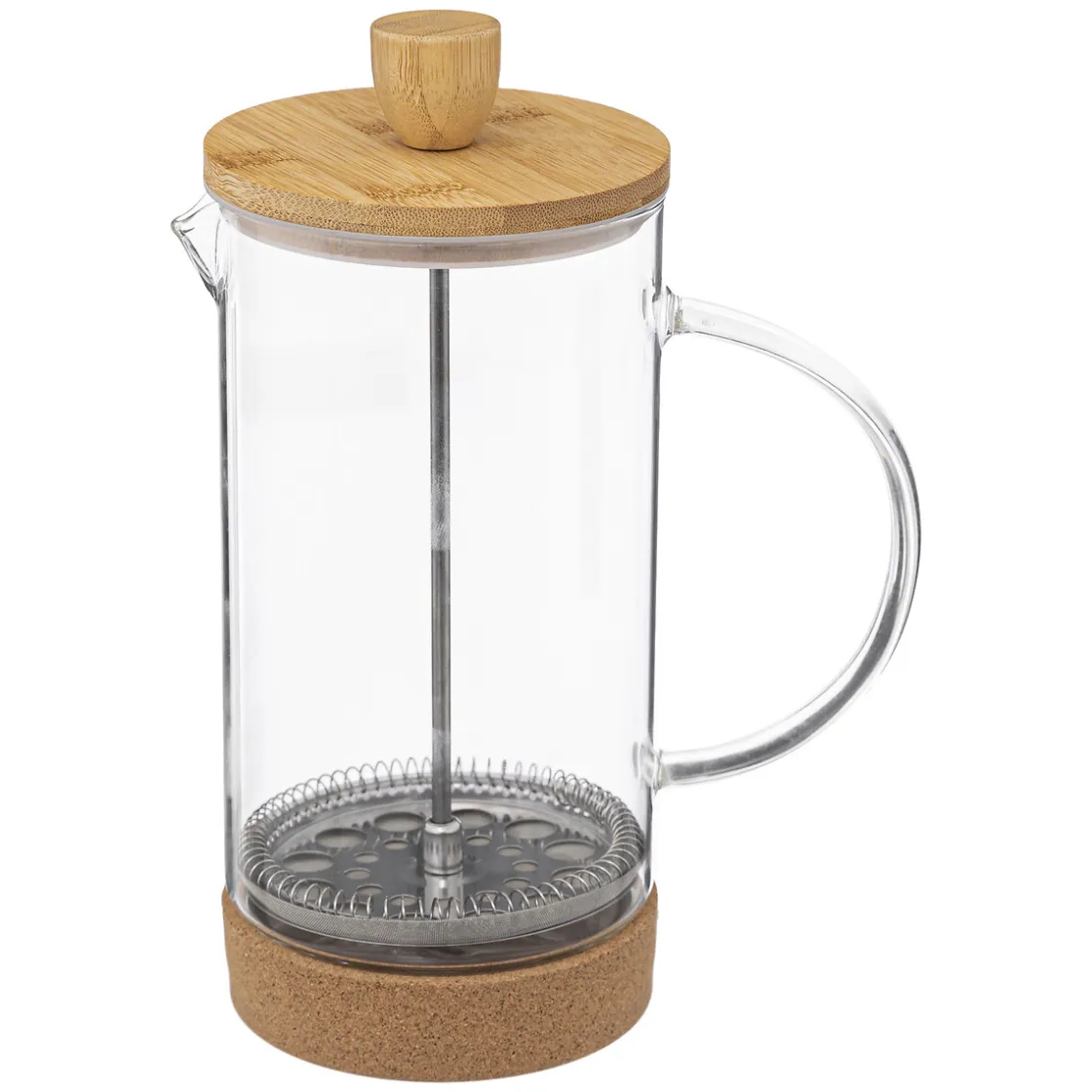 Teteras Y Hervidores>Cafetera de vidrio y bambú 1L