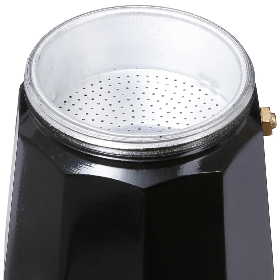 Teteras Y Hervidores>Cafetera Italiana Negra C/Diseño 350Ml