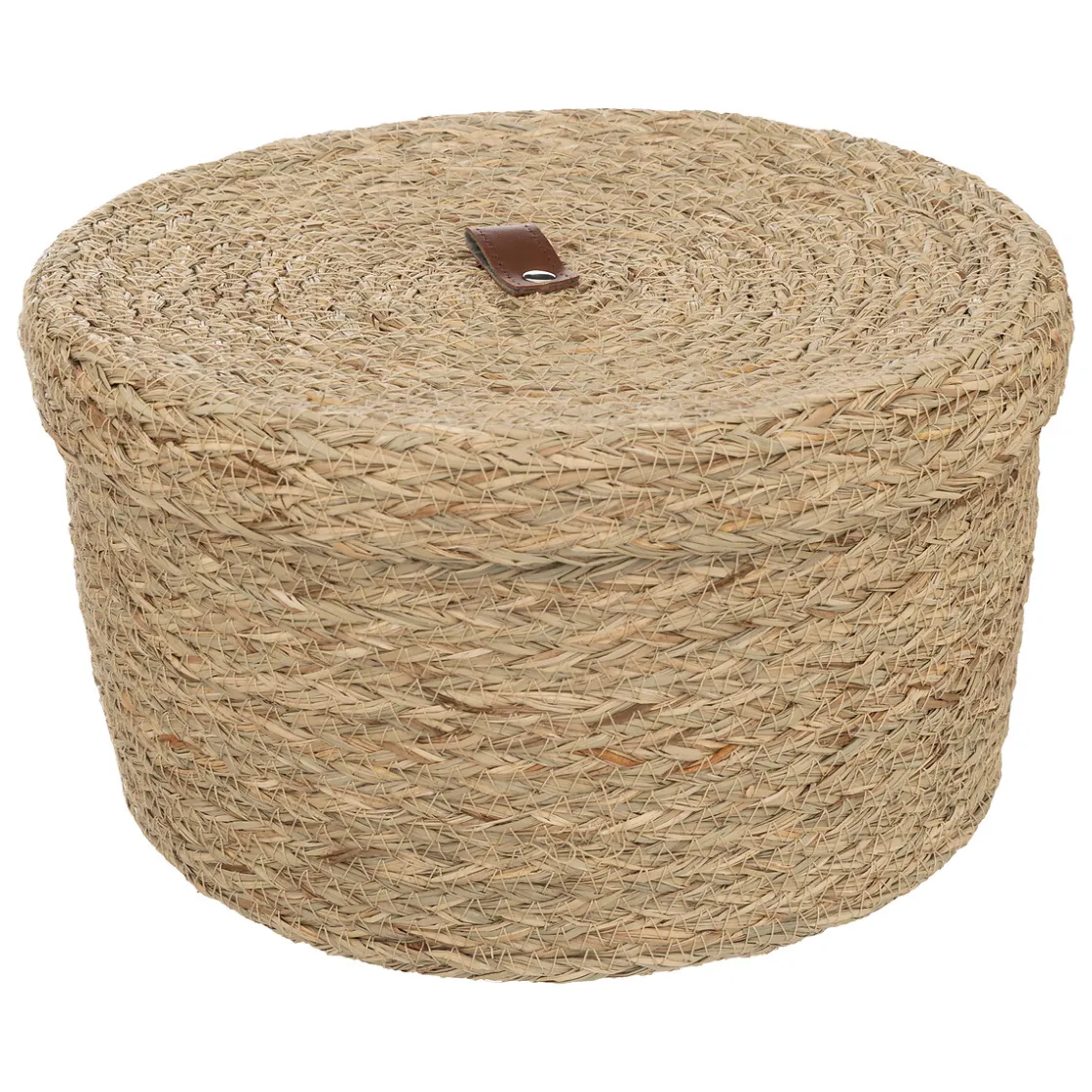 atmosphera Cestas Y Baúles|Estilo Industrial>Caja ARIANNA beige de rafia 28cm