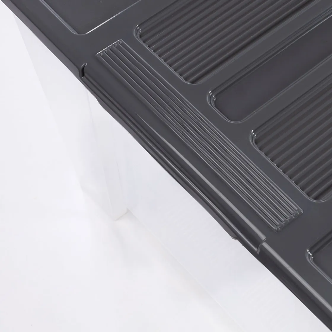 Caja Múltiple>Caja De Almacenaje C/Tapa Gris 150L