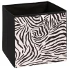 5five Cajas De Almacenamiento Y Organizadores>Caja de almacenaje estampado cebra 31x31cm