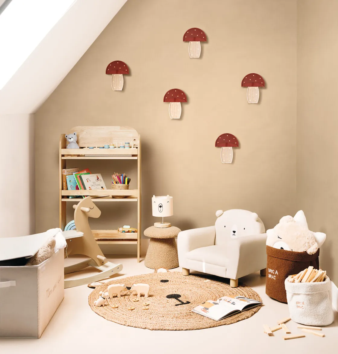 atmosphera4kids Almacenamiento>Caja De Almacenaje Ferme Bouclet Blanca
