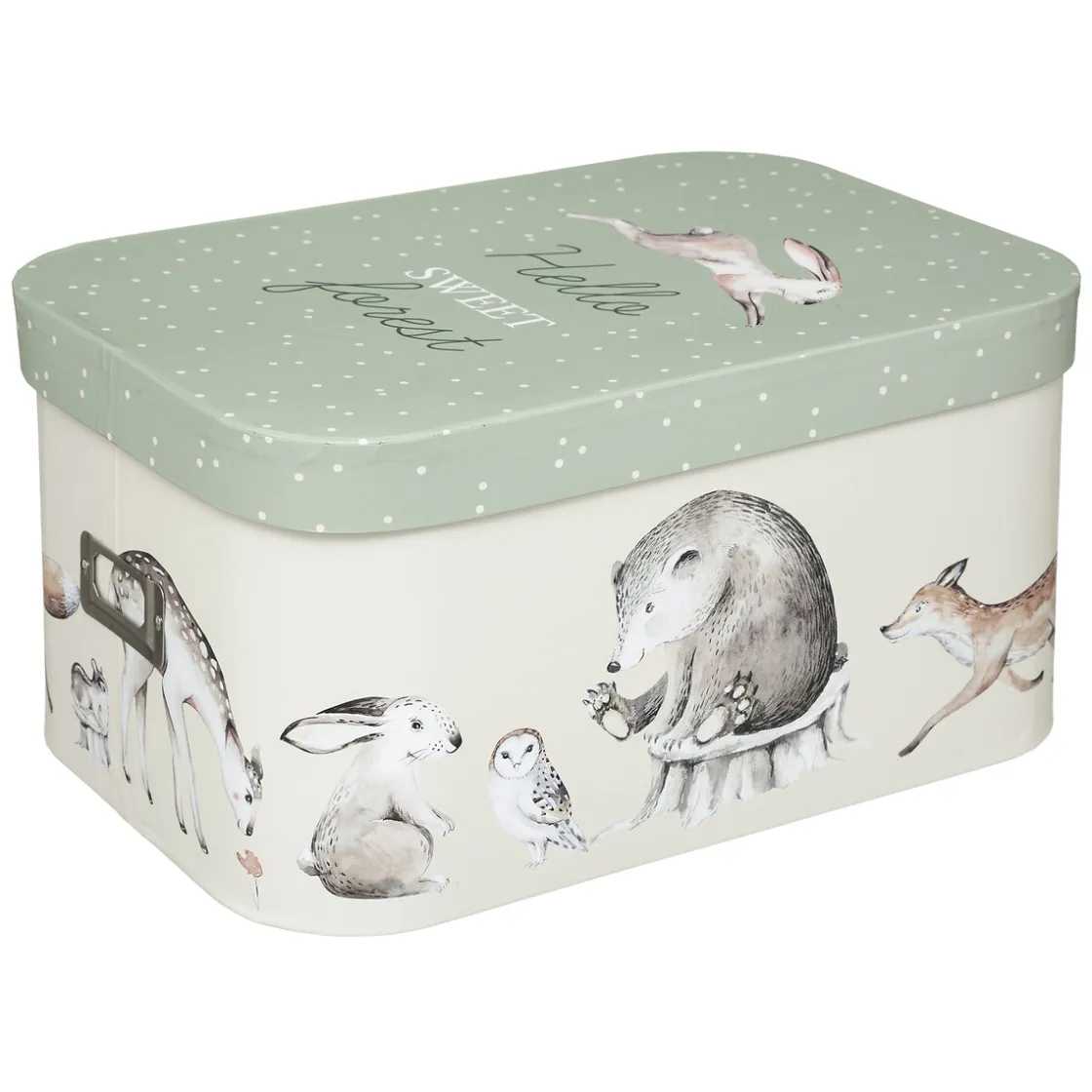 atmosphera4kids Accesorios Decorativos>Caja De Almacenaje Forest 36x25x19Cm
