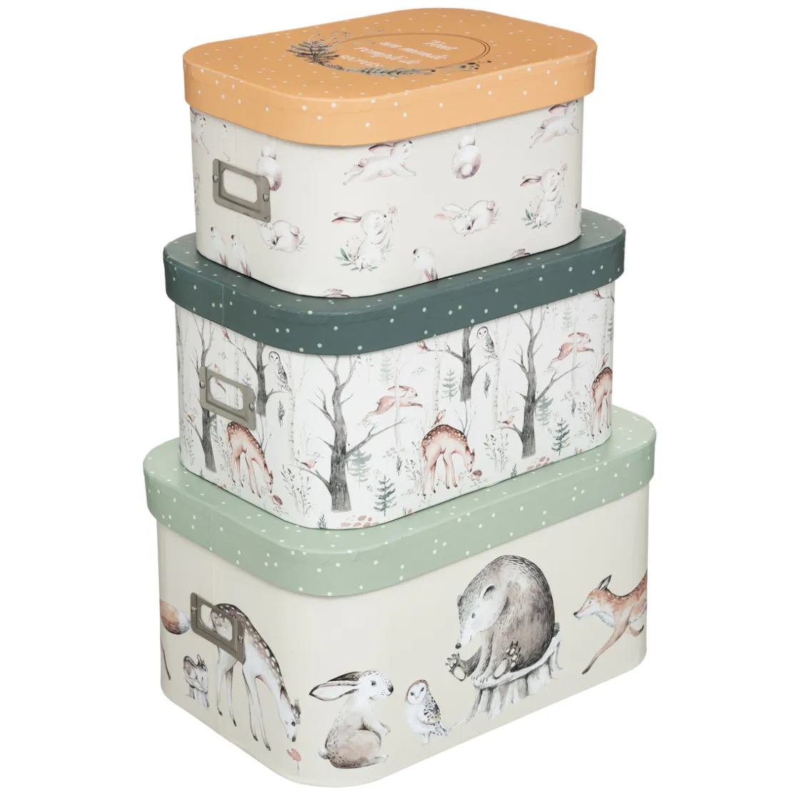 atmosphera4kids Almacenamiento>Caja De Almacenaje Forest 28x20x14Cm
