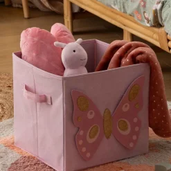 atmosphera4kids Almacenamiento>Caja de almacenaje FORET ENCHANTEE rosa 29cm