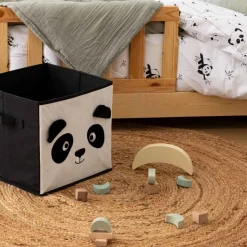 atmosphera4kids Almacenamiento>Caja de almacenaje PANDA de tejido 29 cm