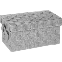 5five Cestas De Almacenamiento>Caja De Almacenaje P/Baño Gris C/Tapa