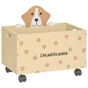 atmosphera4kids Almacenamiento>Caja de almacenaje SCOTT beige con ruedas