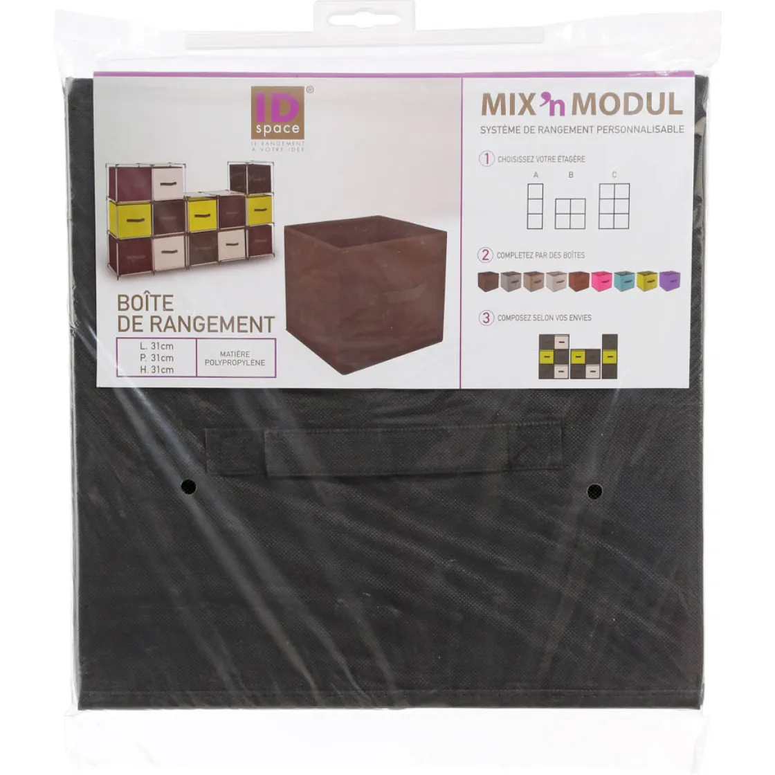 basics Cajas De Almacenamiento Y Organizadores>Caja De Almacenaje Tnt Antracita 31x31Cm