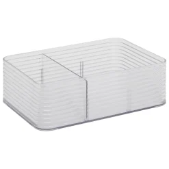 5five Accesorios De Lavabo>Caja de almacenje con 3 separaciones gris