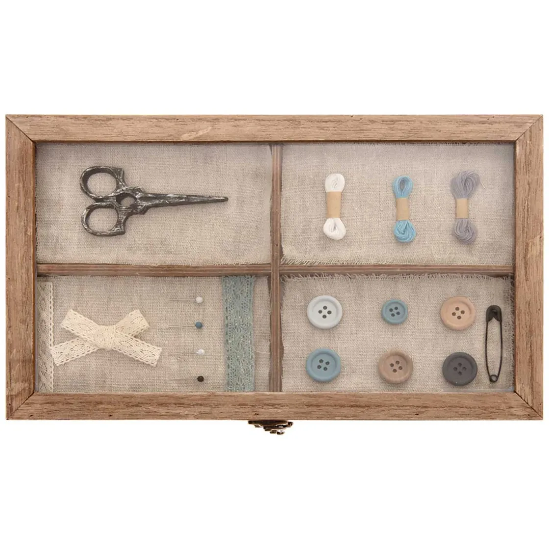 atmosphera Accesorios|Estilo Rústico>Caja de costura ATELIER de madera