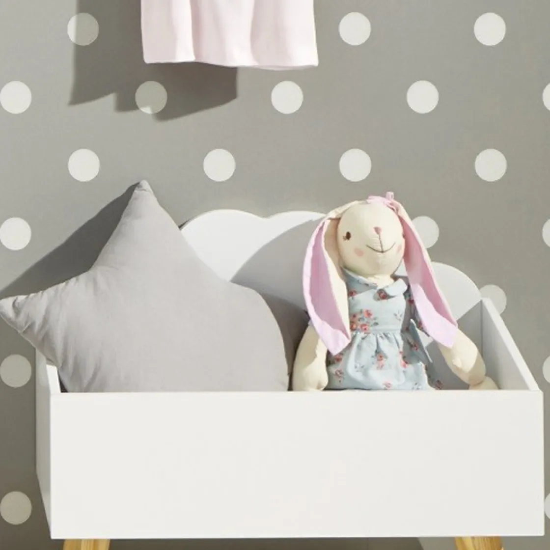 atmosphera4kids Montessori>Caja De Juguetes De Mdf Nube 58x45x28Cm