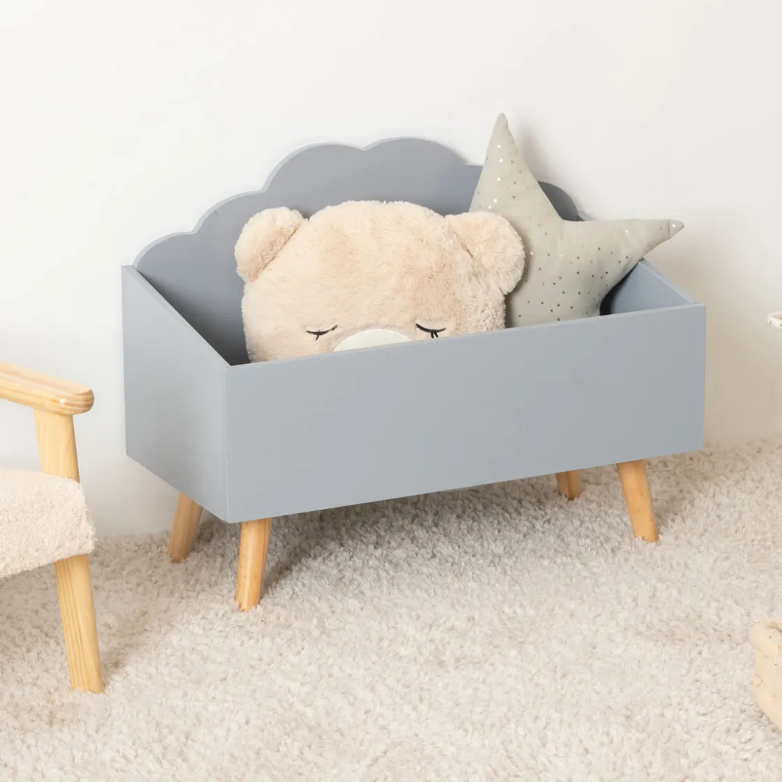 atmosphera Almacenamiento>Caja de juguetes NUBE gris