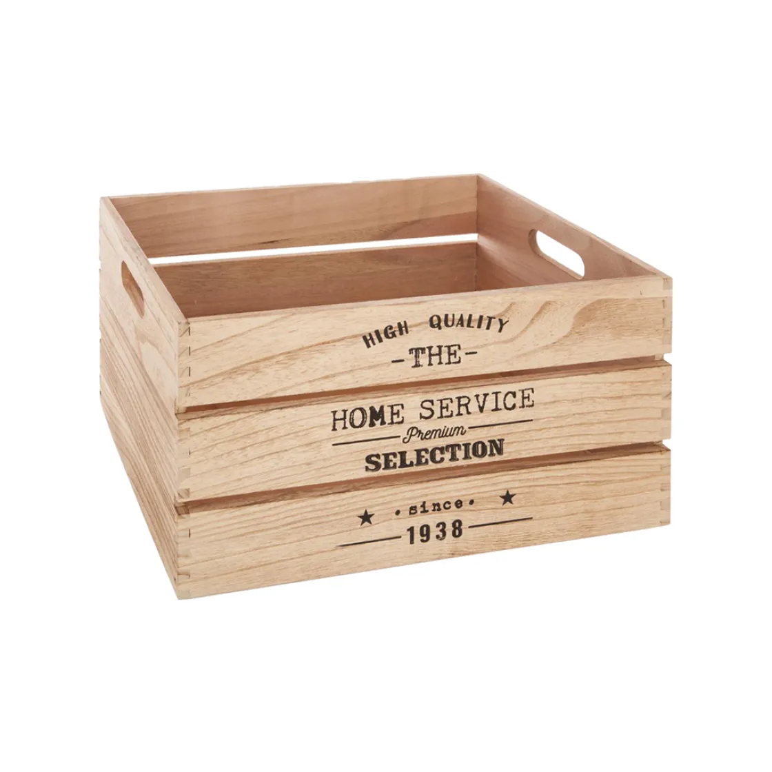 atmosphera Cestas Y Baúles|Estilo Rústico>Caja De Madera Factory Natural