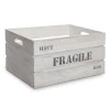 atmosphera Accesorios|Estilo Rústico>Caja De Madera Fragile 37x27x20Cm