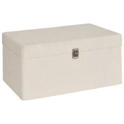atmosphera Accesorios>Caja decorativa CARLIE blanca 26x34x54cm