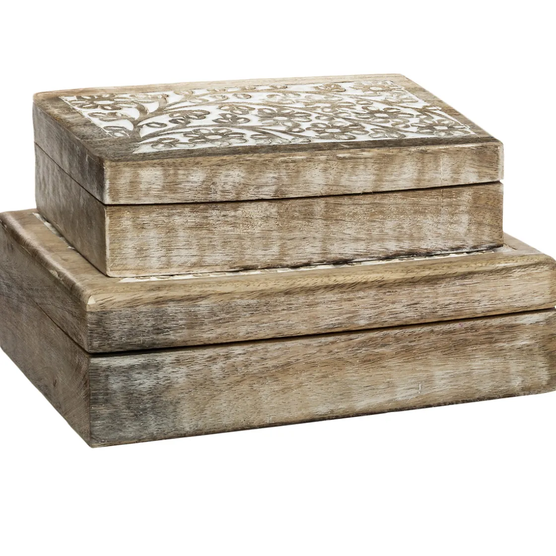 atmosphera Accesorios|Estilo Étnico>Caja Decorativa Tamaño 2/2 25x17.5x7.5Cm