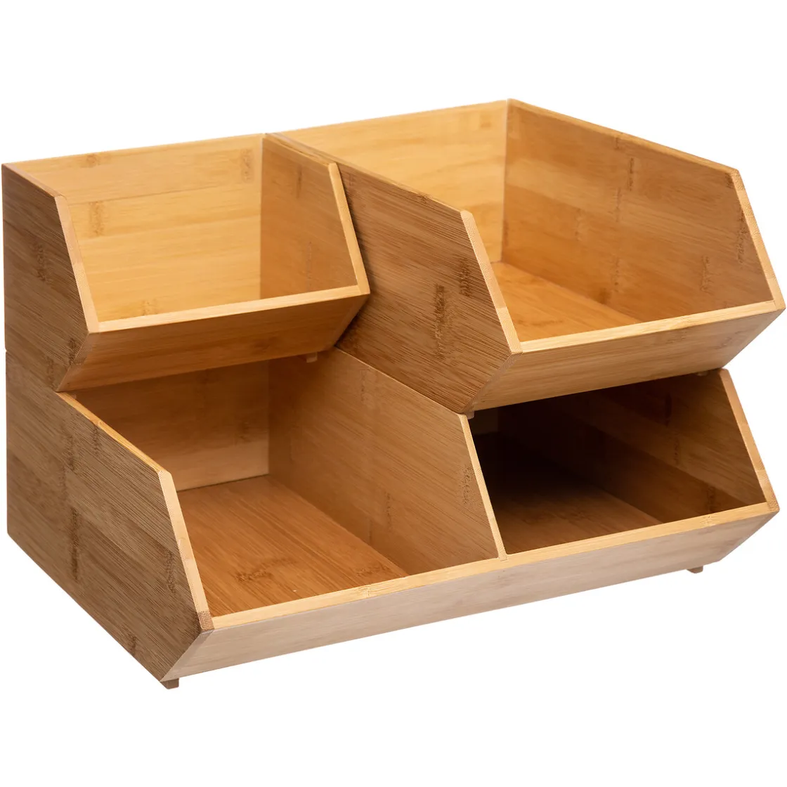 5five Cajas Y Frascos>Caja Organizadora Bambú 17.2x31x12.5Cm