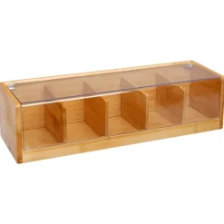 secret d'gourmet Cajas Y Frascos>Caja Para Té C/5 Compartimentos