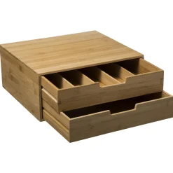 5five Encimera Y Lavavajillas>Caja P/Cápsulas Café Bambú C/2 Cajones