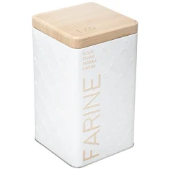 Cajas Y Frascos>Caja P/Harina Scandi Metálica 10x10x18Cm