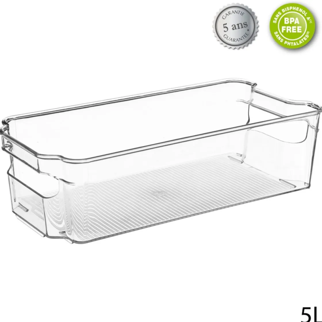 5five Cajas Y Frascos>Caja Plást. Almacenaje 5L 8x15.5x31.5Cm