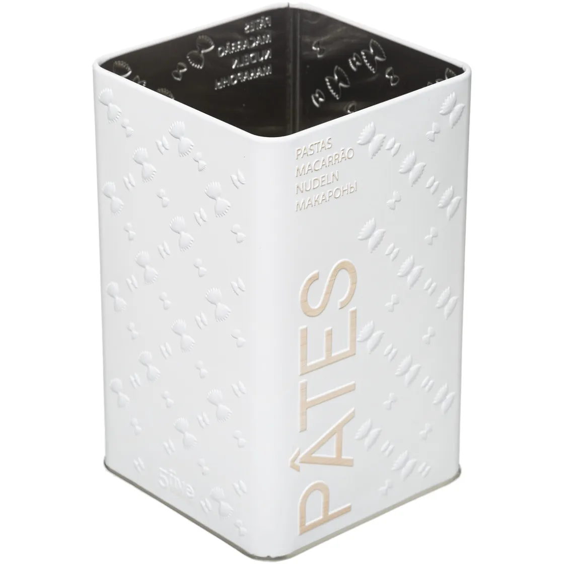 Cajas Y Frascos>Caja P/Pasta Scandi Metálica 10x10x18Cm