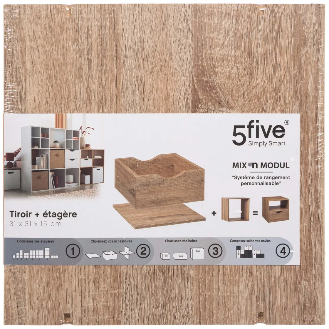 5five Módulo De Mezcla>Cajón+Estante Mixmodul 31x31x16Cm