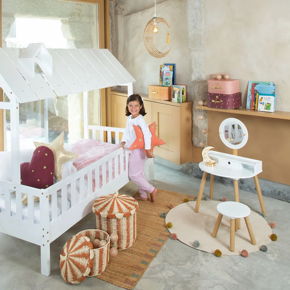 atmosphera4kids Mobiliario>Cama MONTESSORI blanca 90x190cm