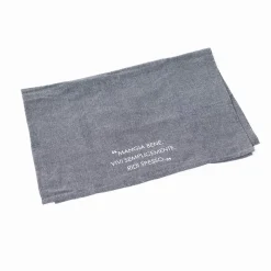 Manteles, Servilletas Y Manteles Individuales>Camino de mesa con frase gris oscuro 50x140cm