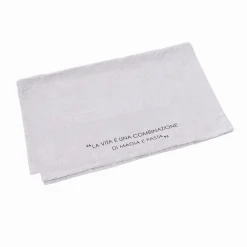 Manteles, Servilletas Y Manteles Individuales>Camino de mesa con frase taupe 50x140cm