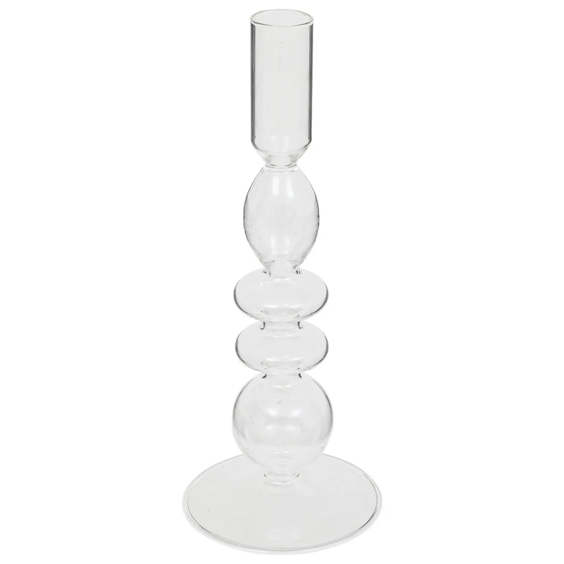 atmosphera Portavelas Y Candelabros|Estilo Contemporaneo>Candelabro Bulles Transparente 22cm