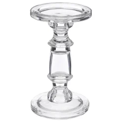 atmosphera Portavelas Y Candelabros>Candelabro De Vidrio 11.4x19Cm